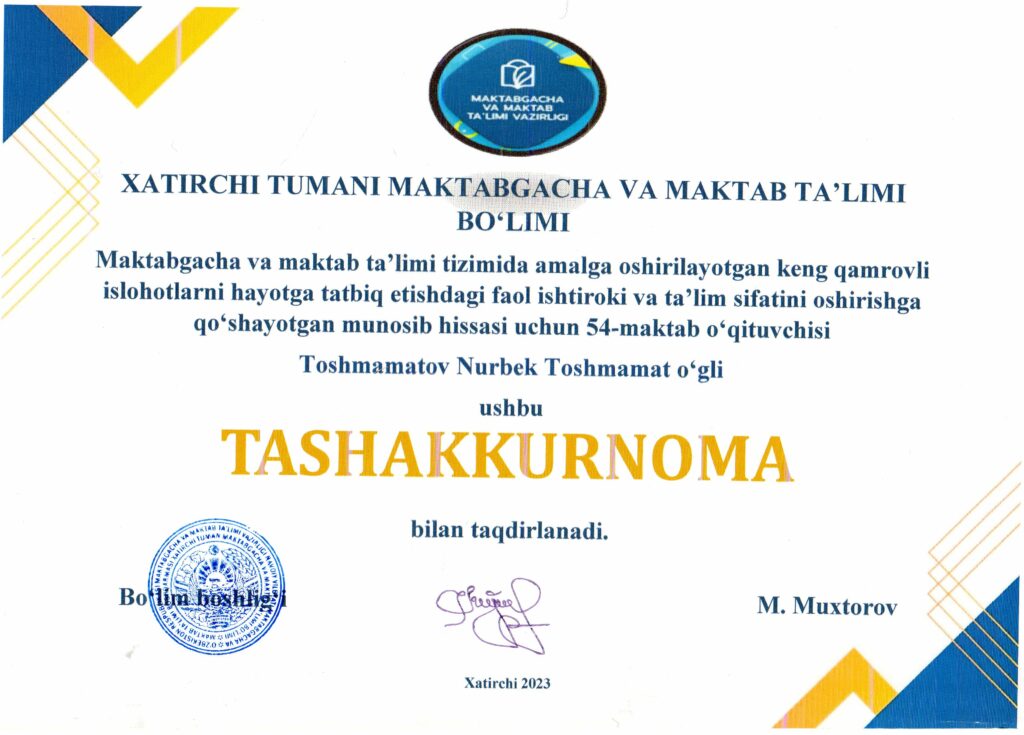 2023-2024 o'quv yili