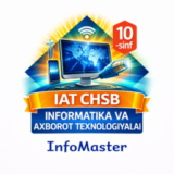 10-sinf Informatika va AT 3-chorak CHSB №3