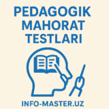 Pedagogik mahorat testlari-2025 №3